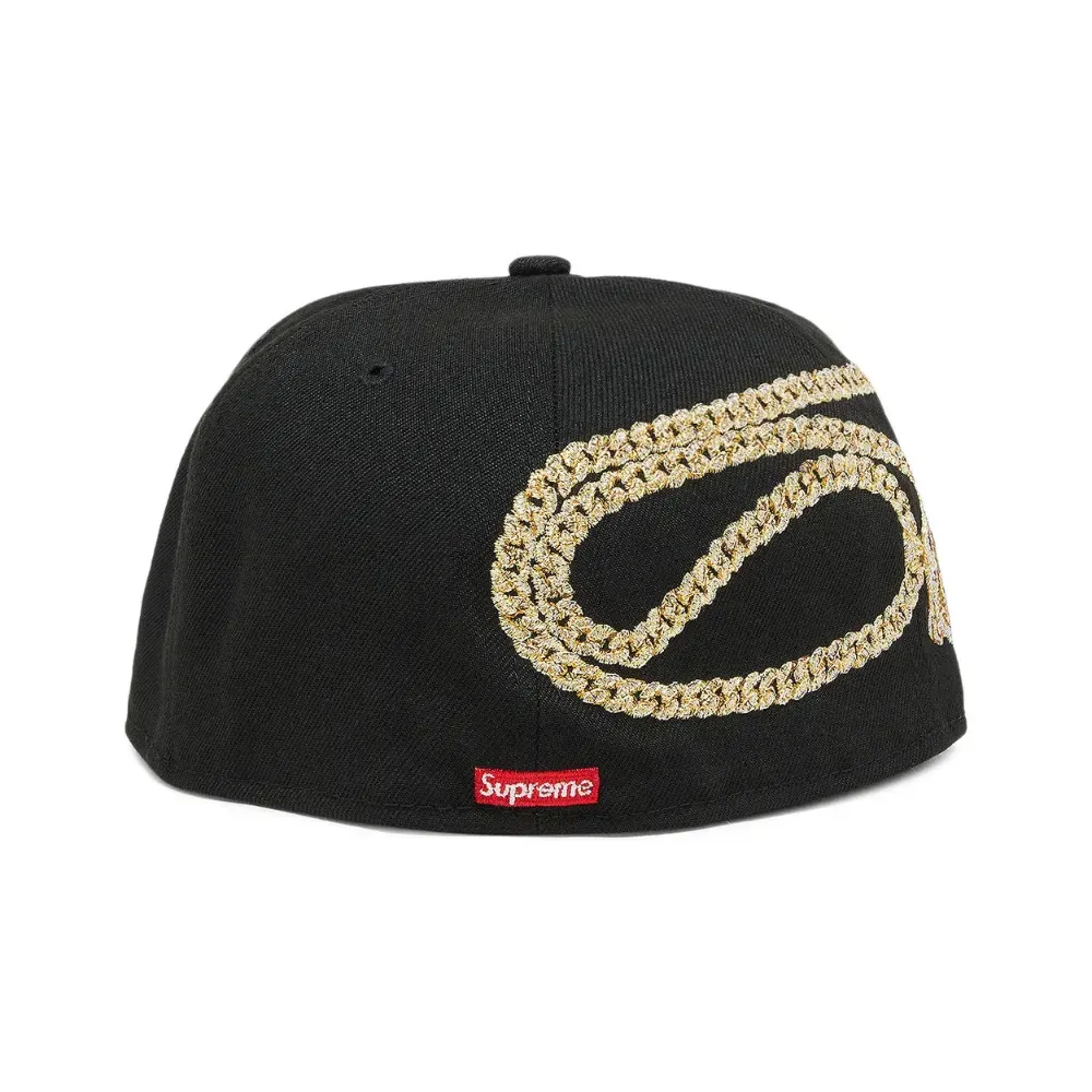 New Era x Supreme Boné Jesus Piece S Logo Black FW23 - Droper