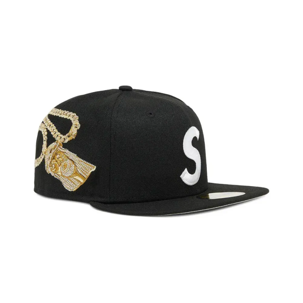 New Era x Supreme Boné Jesus Piece S Logo Black FW23 - Droper
