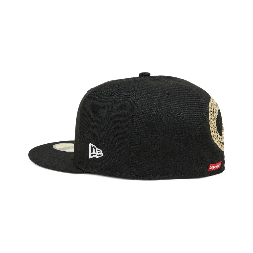 New Era x Supreme Boné Jesus Piece S Logo Black FW23 - Droper