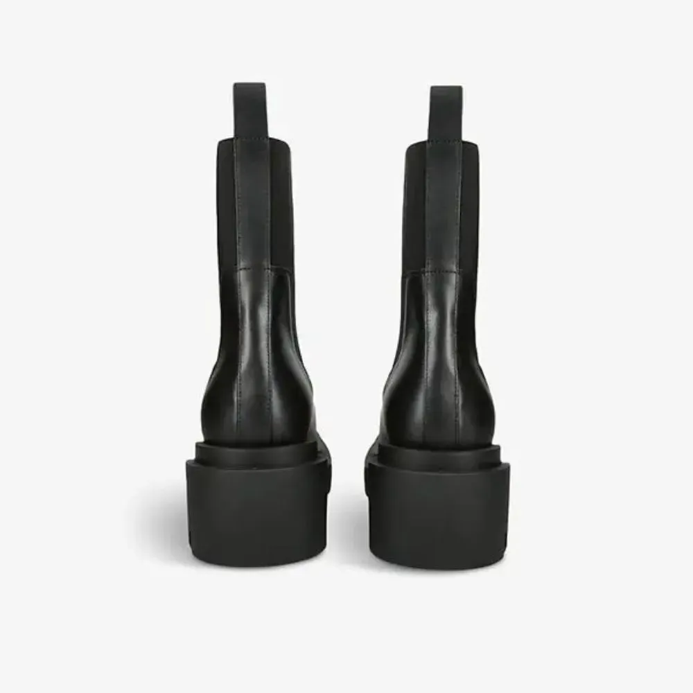 Bota Rick Owens Beatle Bogun Leather Black - Droper