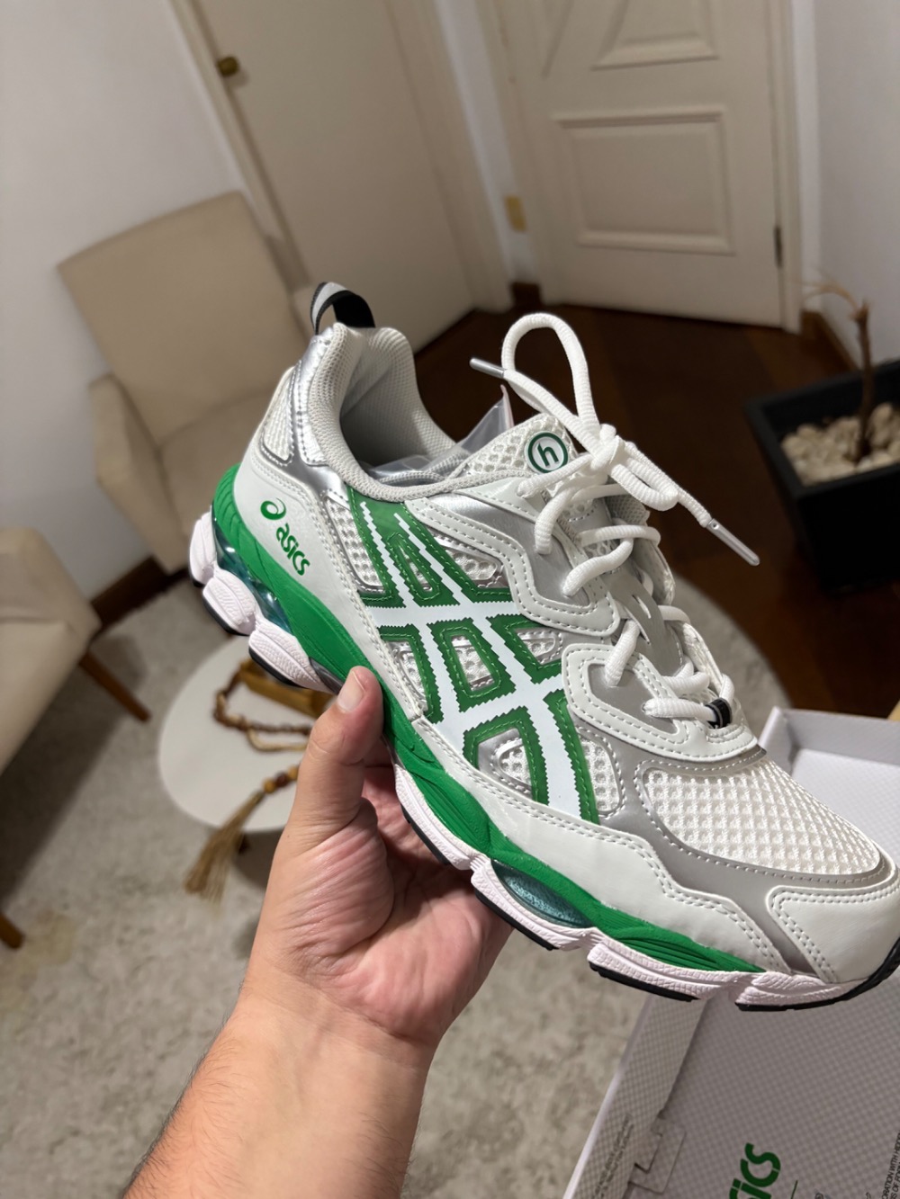 Hidden NY x Asics Gel-NYC White Jolly Green