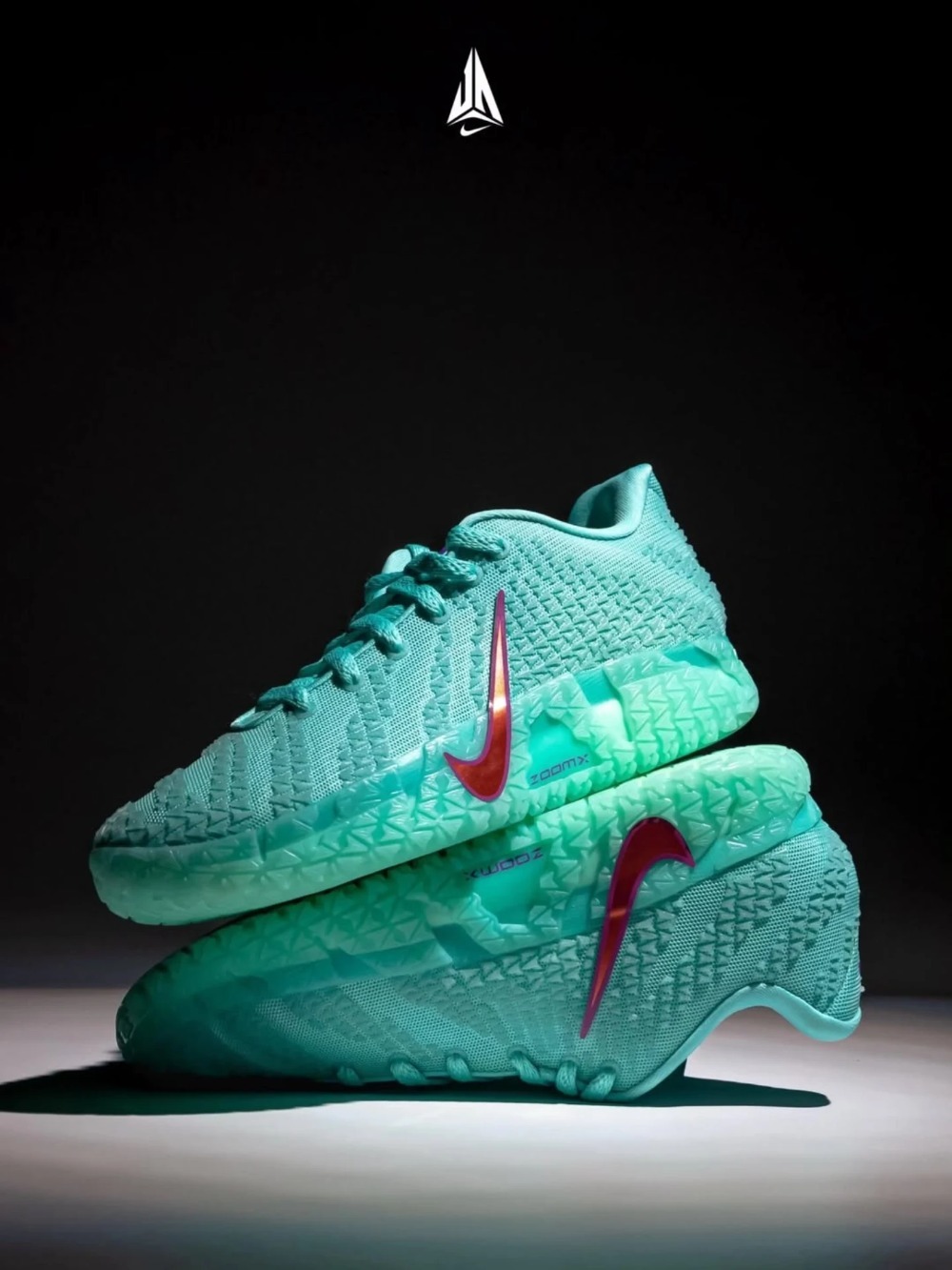 Nike Ja 3 12 Time Bleached Turquoise Vivid Purple Safety Orange — 39 / 39.5 / 40 / 40.5 / 41 / 42 / 42.5 / 43 / 43.5 / 44 / 46, Novo