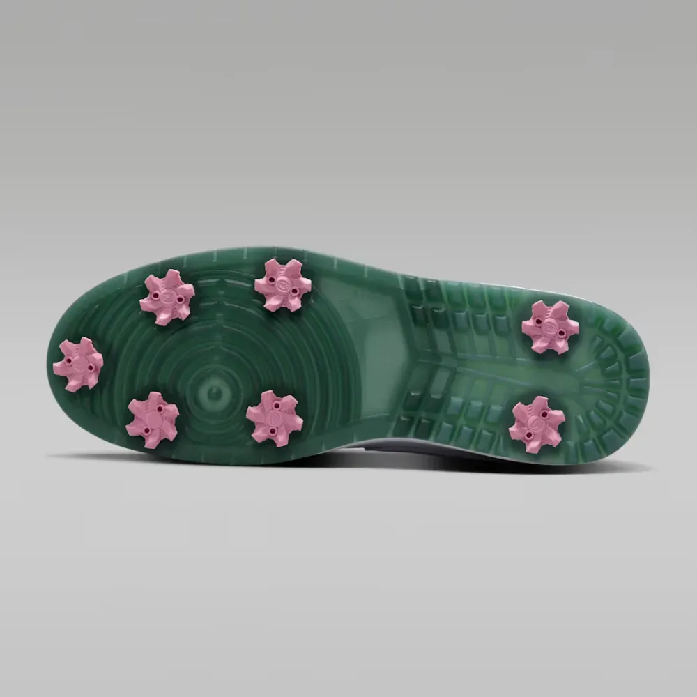 Nike Air Jordan 1 Low Golf Spiked White Fir Elemental Pink - Droper