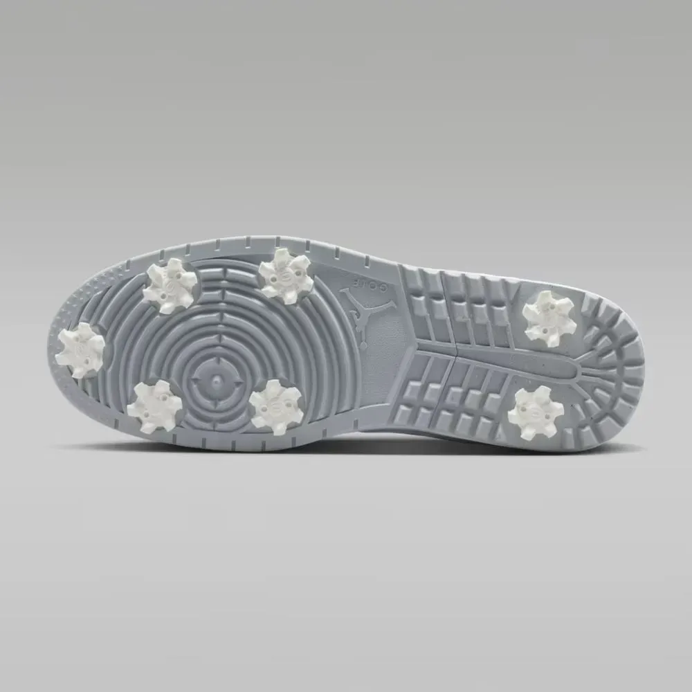 Air Jordan 1 Low Golf Spiked Wolf Grey White - Droper