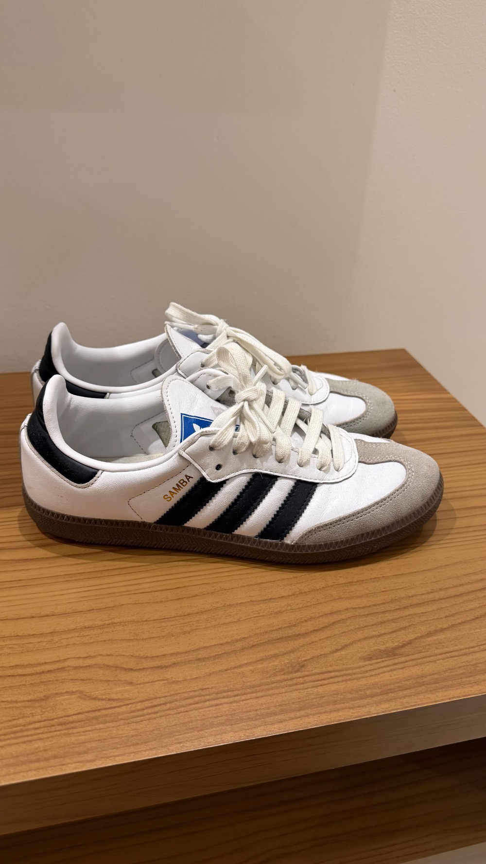 adidas Samba OG Cloud White Core Black Clear Granite — 38, Usado