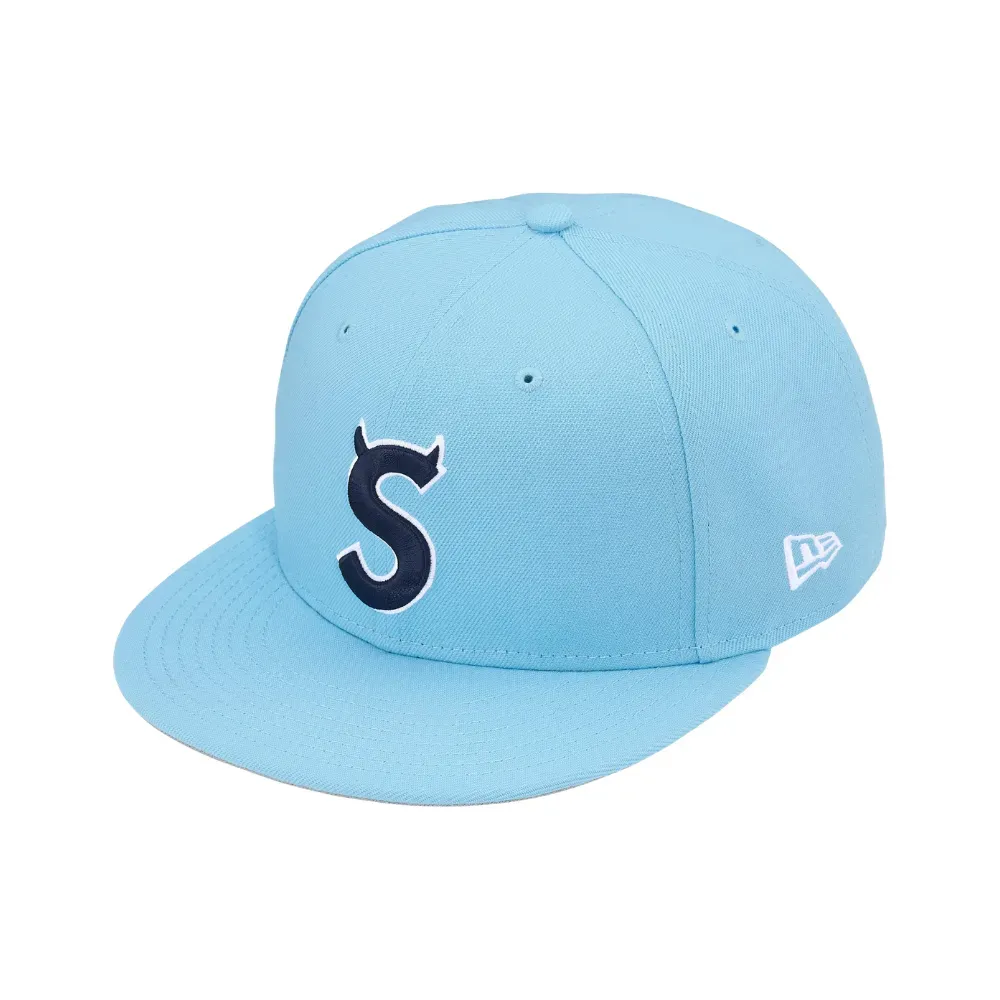 New Era x Supreme Boné Devil S Logo Light Blue SS26-W10 - Droper