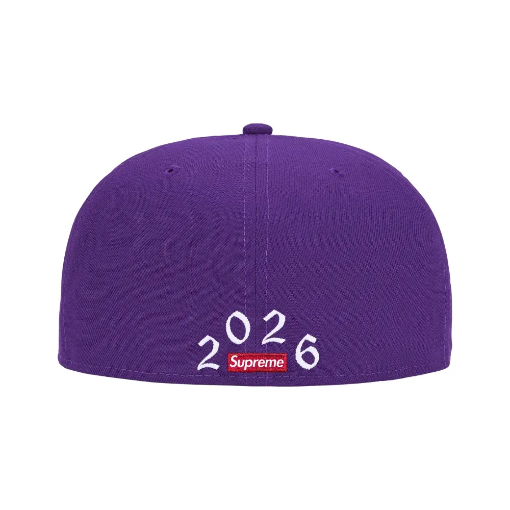 New Era x Supreme Boné Devil S Logo Purple SS26-W10 - Droper