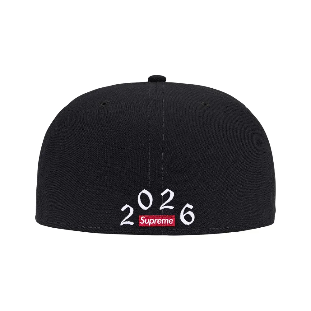 New Era x Supreme Boné Devil S Logo Black SS26-W10 - Droper