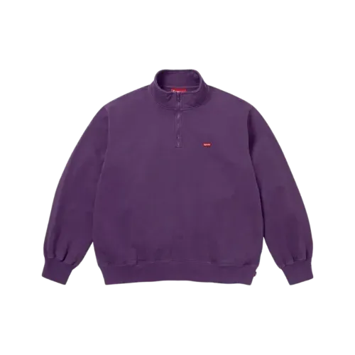 Moletom Supreme Small Box Half Zip Pullover Dark Purple SS26-W10