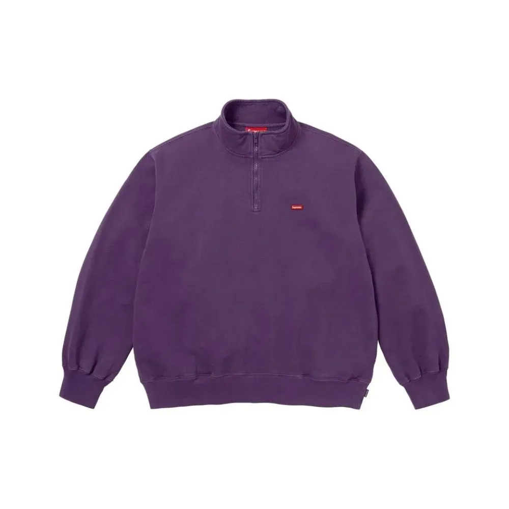 Moletom Supreme Small Box Half Zip Pullover Dark Purple SS26-W10