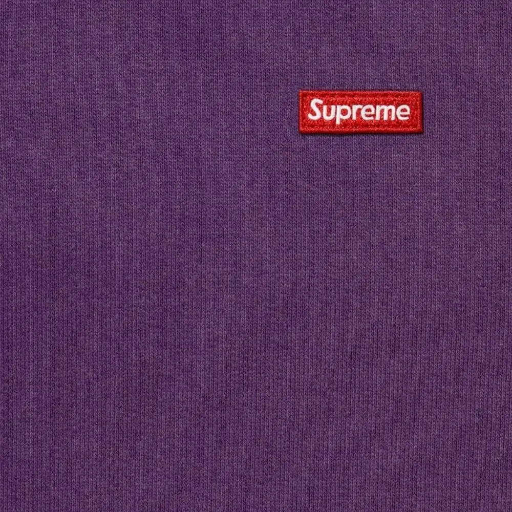 Moletom Supreme Small Box Half Zip Pullover Dark Purple SS26-W10