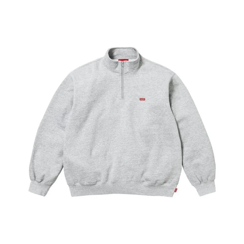 Moletom Supreme Small Box Half Zip Pullover Heather Grey SS26-W10