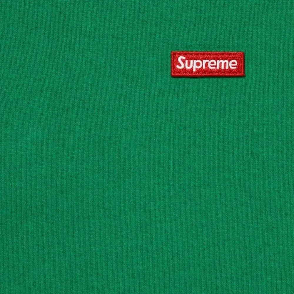 Moletom Supreme Small Box Half Zip Pullover Green SS26-W10 - Droper