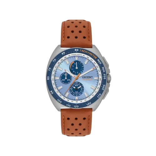 Relógio Orient Solartech Elite Land Sky Blue 42 mm