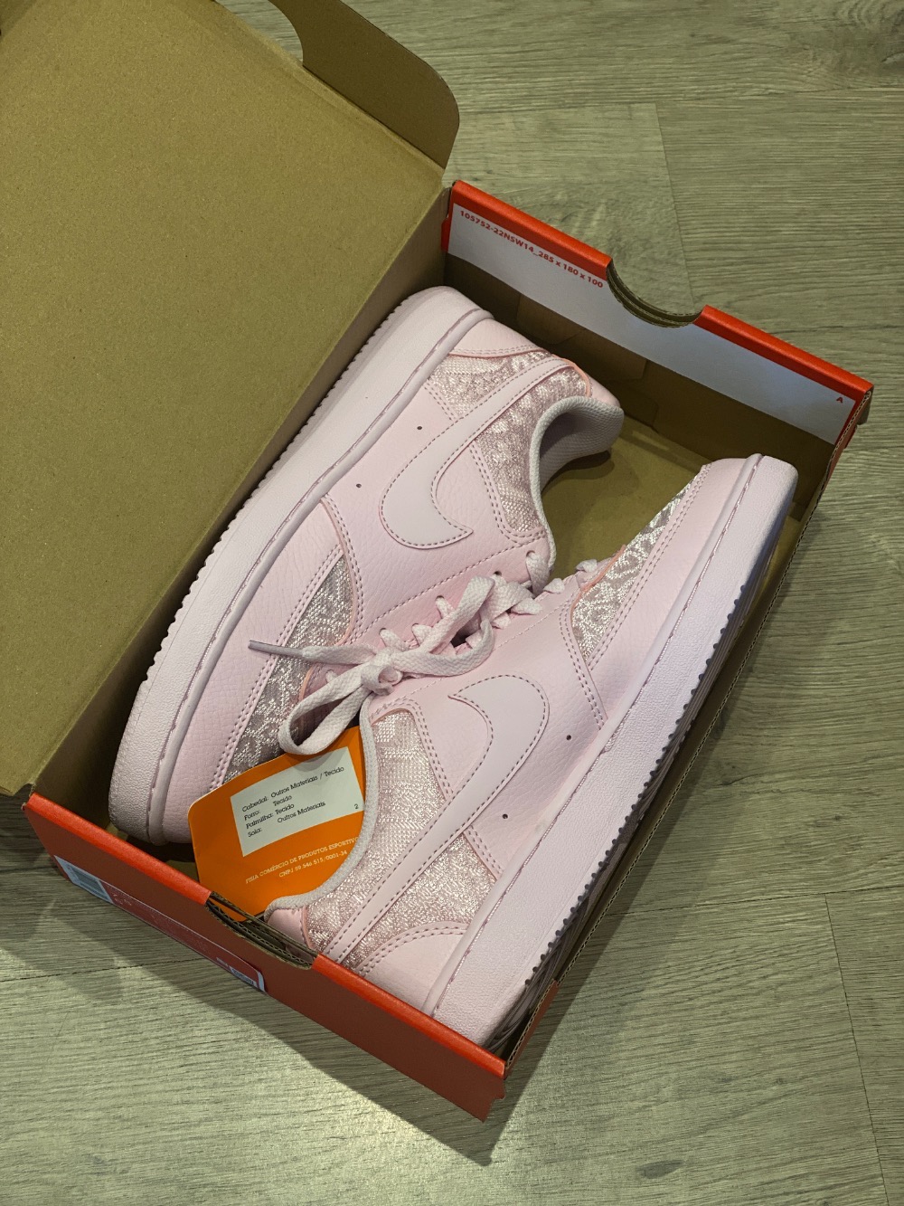 Nike Court Vision Low Pink Feminino