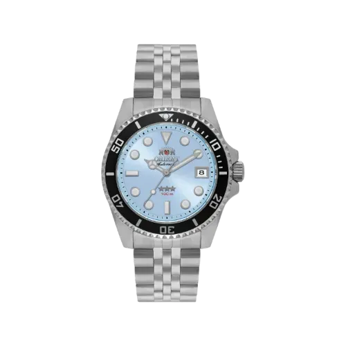 Relógio Orient Submariner 39 Light Blue 39 mm