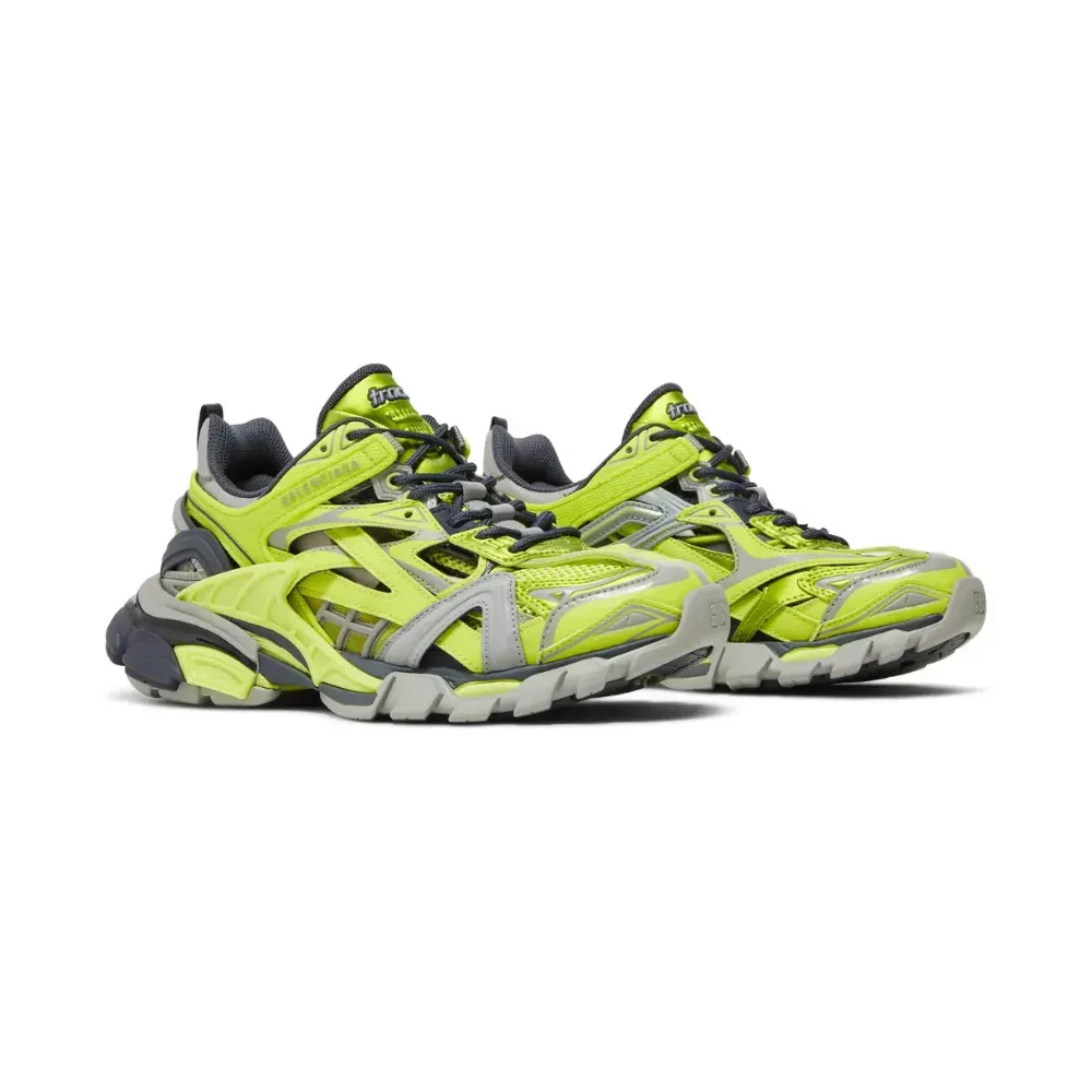 Balenciaga Track.2 Open Acid Green Grey - Droper