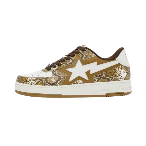 AngelE APE スニ ーカーMILO HICKORY APESTA A Bathing Ape Bape Sta OS #3 M2 Orange White - Droper