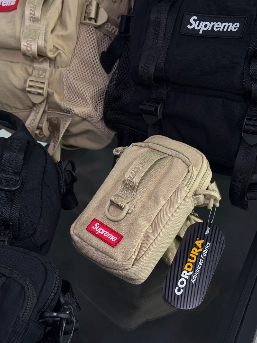 Shoulder Bag Supreme Tan SS26-W1 — único, Novo
