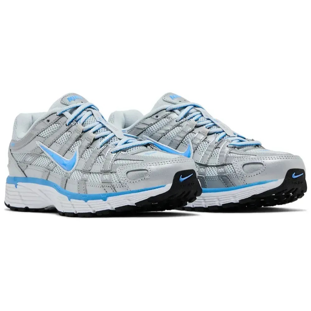 Nike P-6000 Metallic Platinum University Blue — 38 / 39 / 39.5 / 40 / 40.5 / 41 / 42 / 42.5 / 43 / 43.5 / 44, Novo