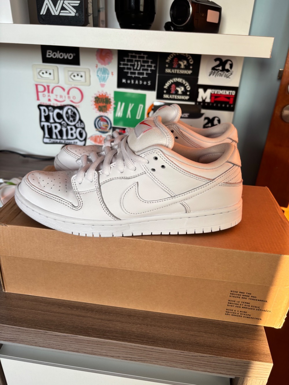 Nike SB Dunk Low Pro Triple White — 39, Usado