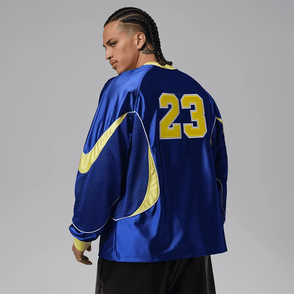 Imagem Camiseta Air Jordan Manga Longa Brasil Goleiro Blue