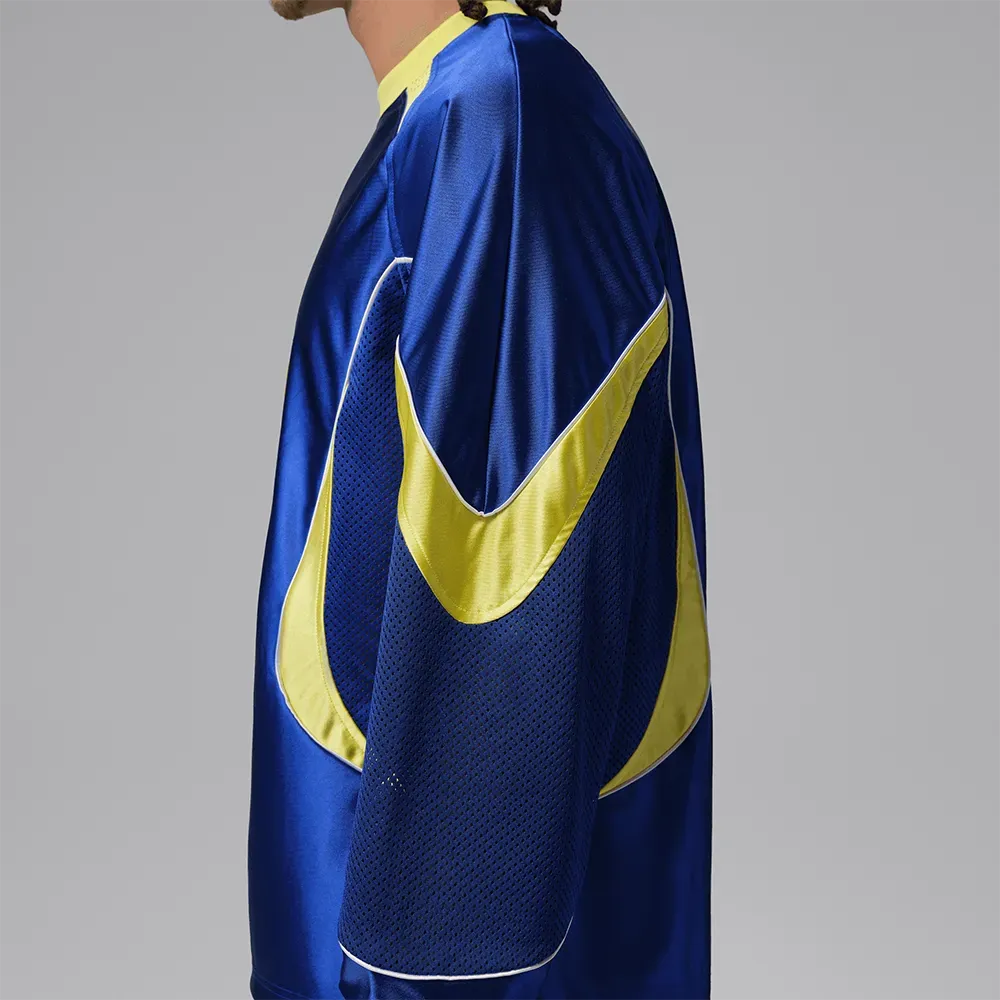 Imagem Camiseta Air Jordan Manga Longa Brasil Goleiro Blue