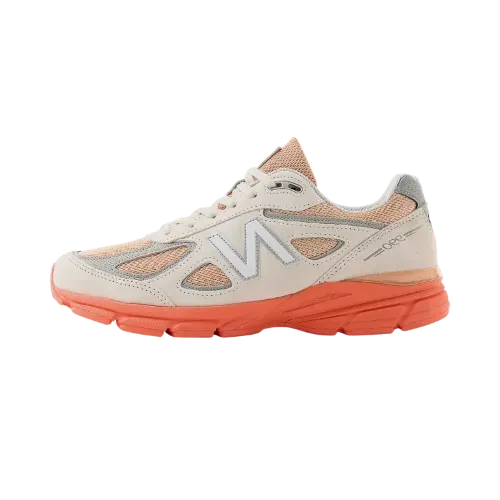 New Balance Made in USA 990v4 Moonbeam Tangerine Heat