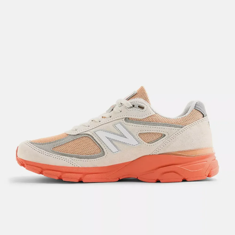 New Balance Made in USA 990v4 Moonbeam Tangerine Heat foto 3