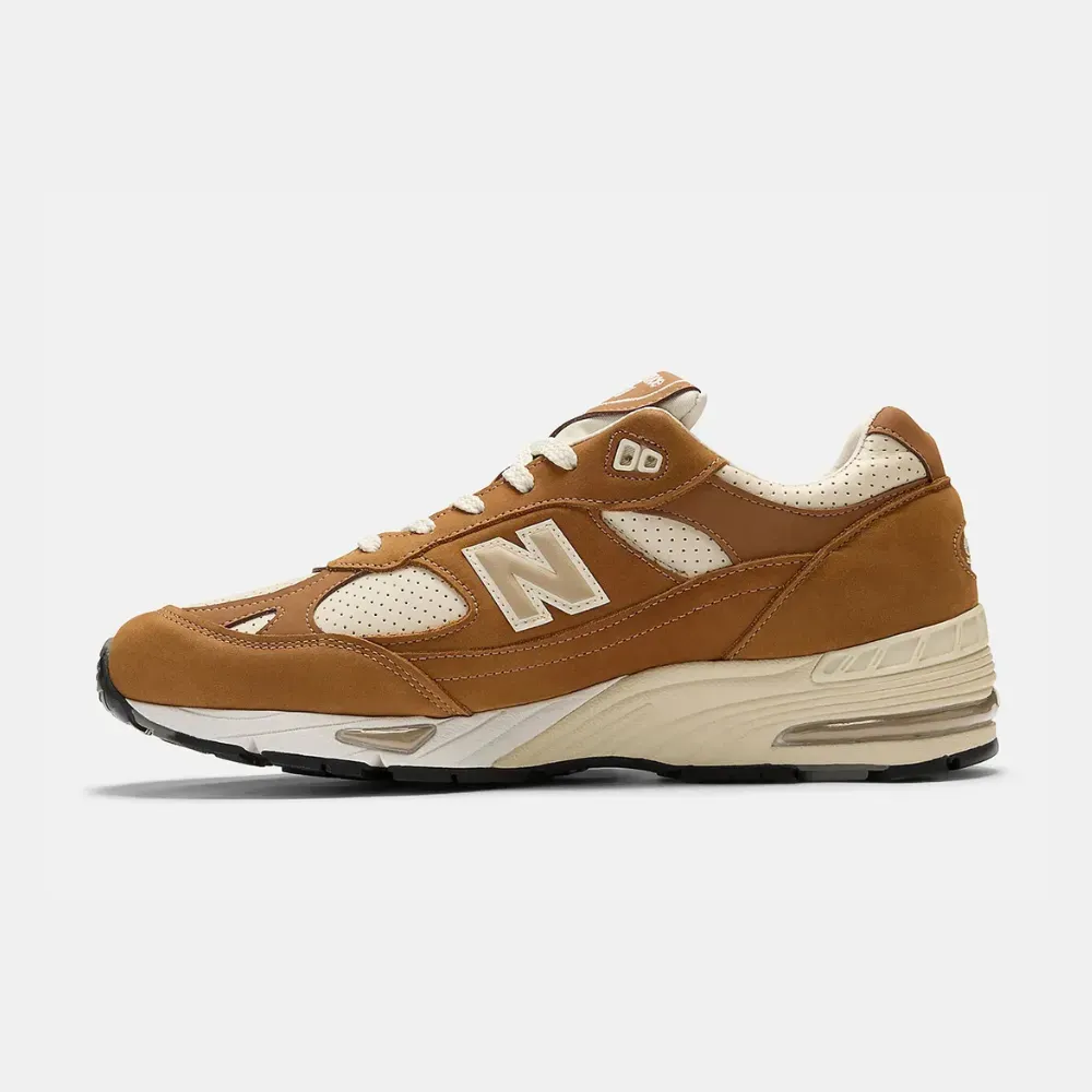 New Balance 991v1 MiUK Chipmunk Birch foto 3