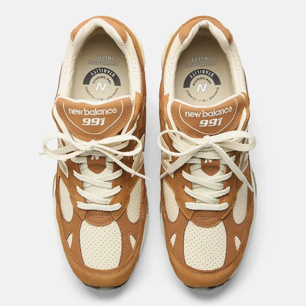 New Balance 991v1 MiUK Chipmunk Birch foto 2