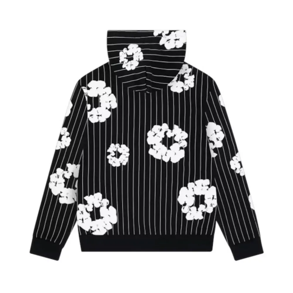 Jaqueta Denim Tears Pinstripe Wreath Zip Black - Droper