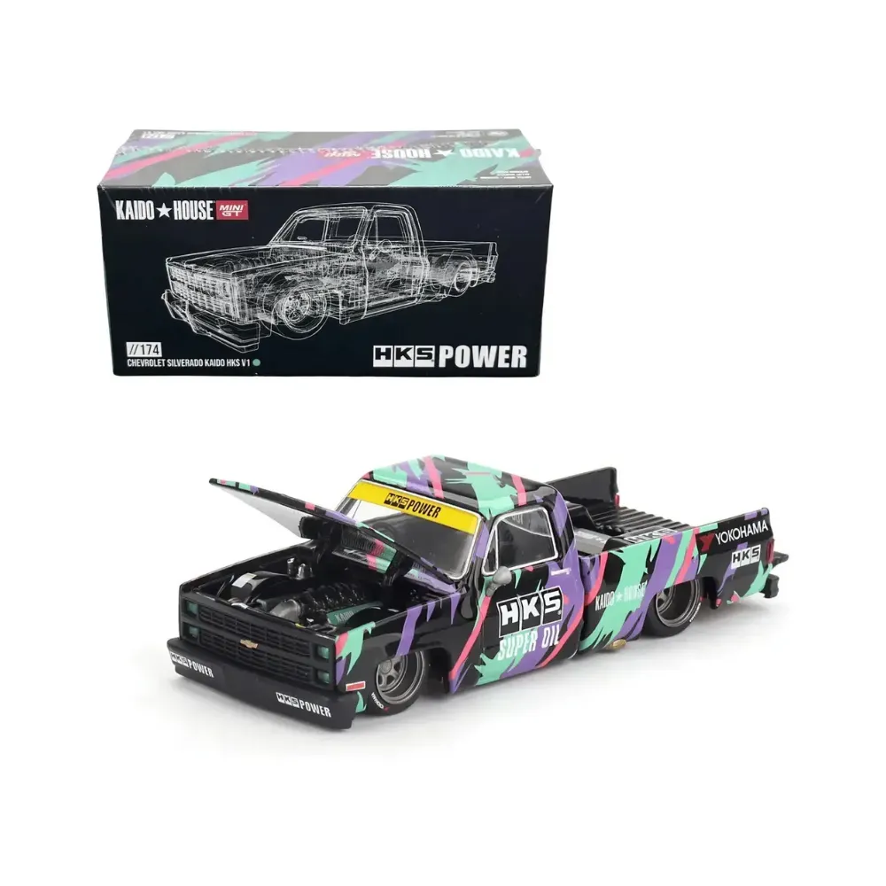 Kaido House x Mini GT Chevrolet Silverado HKS #174 - Droper