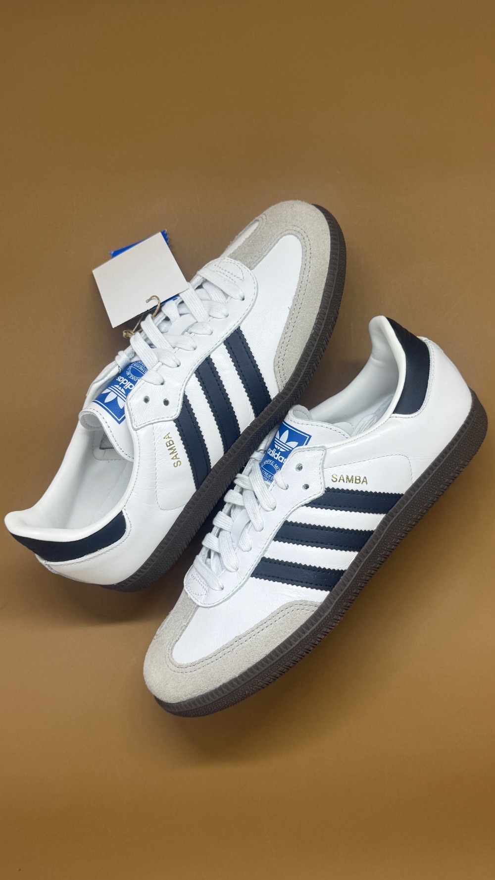 adidas Samba OG Cloud White Core Black Clear Granite — 38, Novo