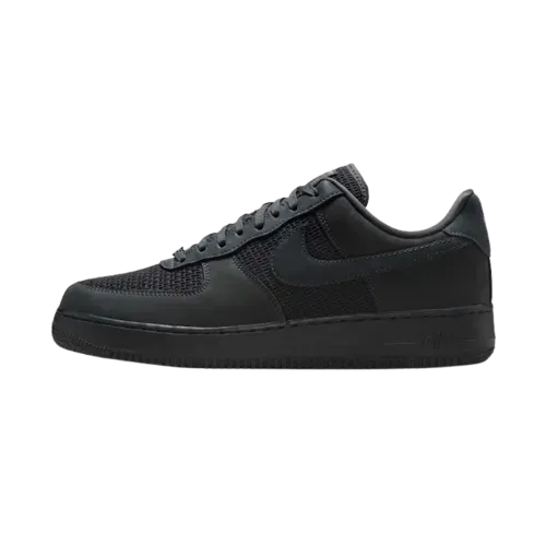 Nike Air Force 1 Low Triple Black Suede - Droper