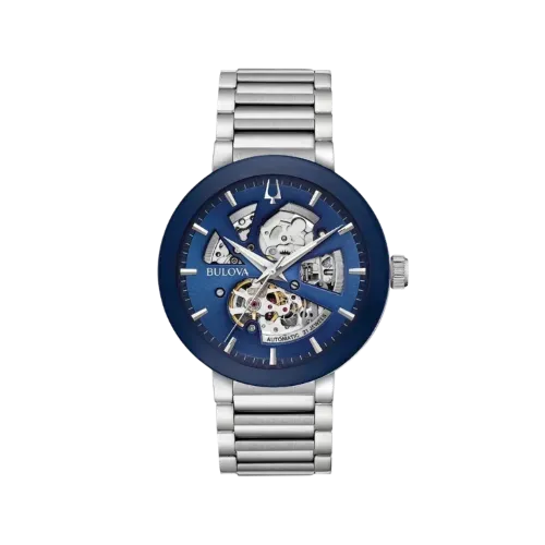 Relógio Bulova Futuro Skeleton Blue Automatic 42mm - Droper