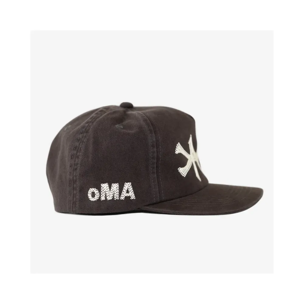 Boné oMA Studios NY Chain Stitch Vintage Black - Droper