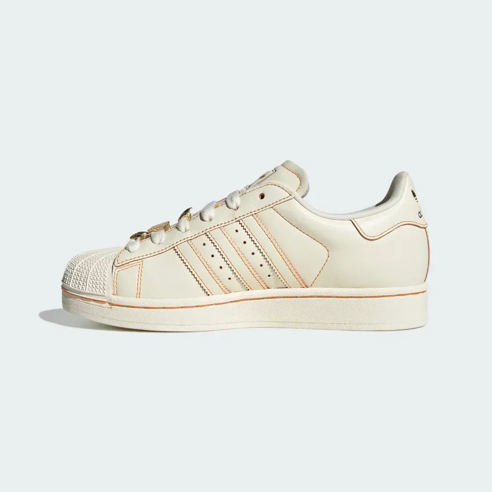 adidas Superstar II Off White Gold Metallic Feminino - Droper