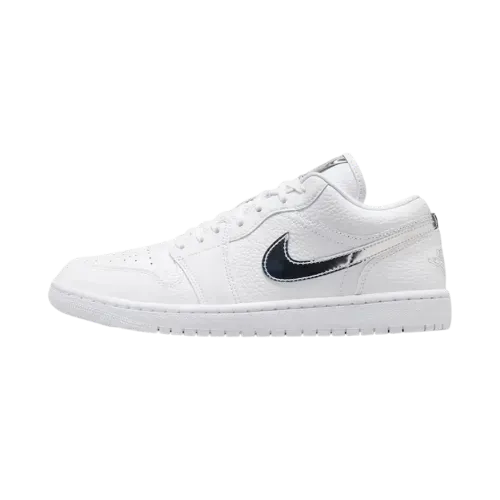 Air Jordan 1 Low SE White Metallic Silver Feminino