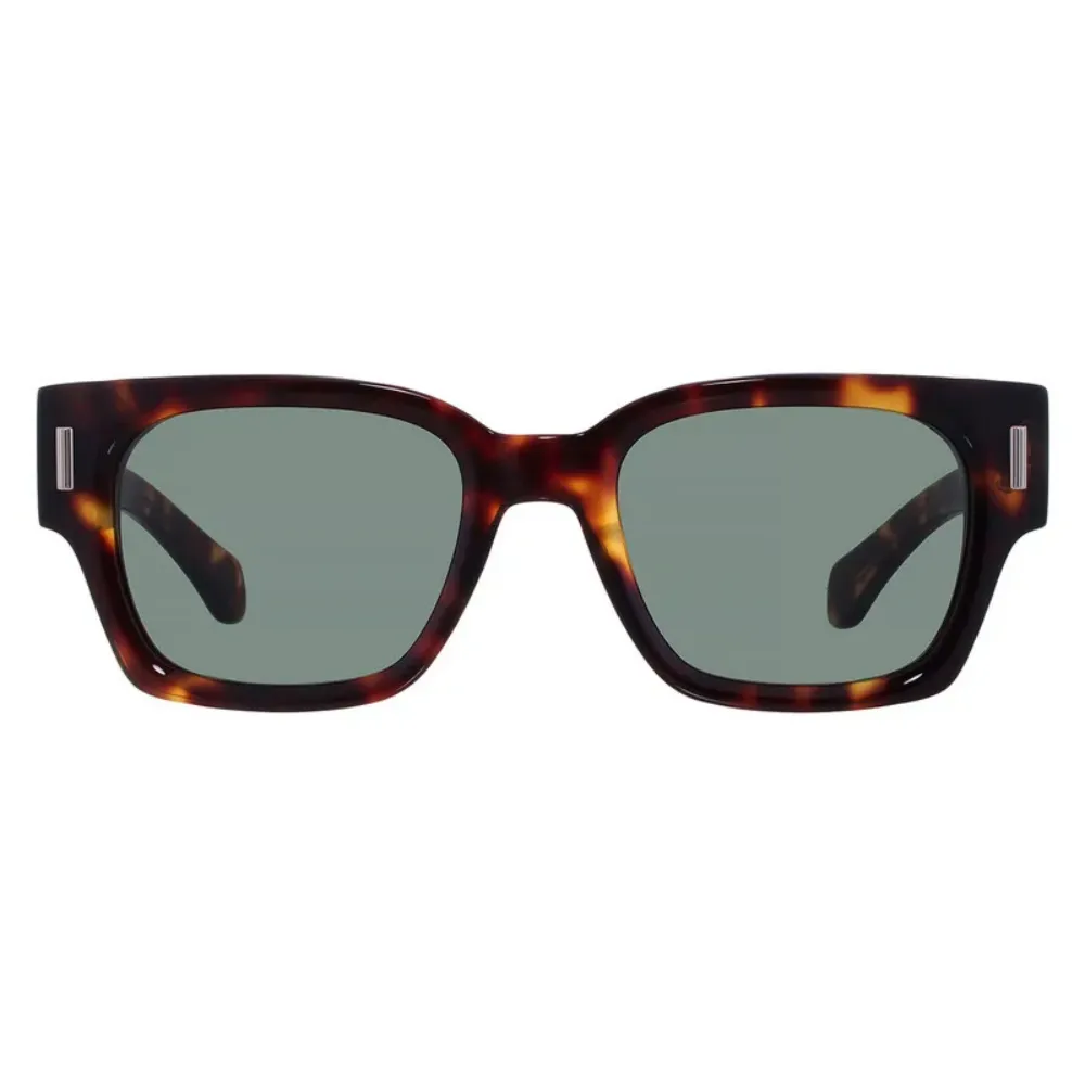 Óculos Ferragamo Green Square Dark Tortoise - Droper