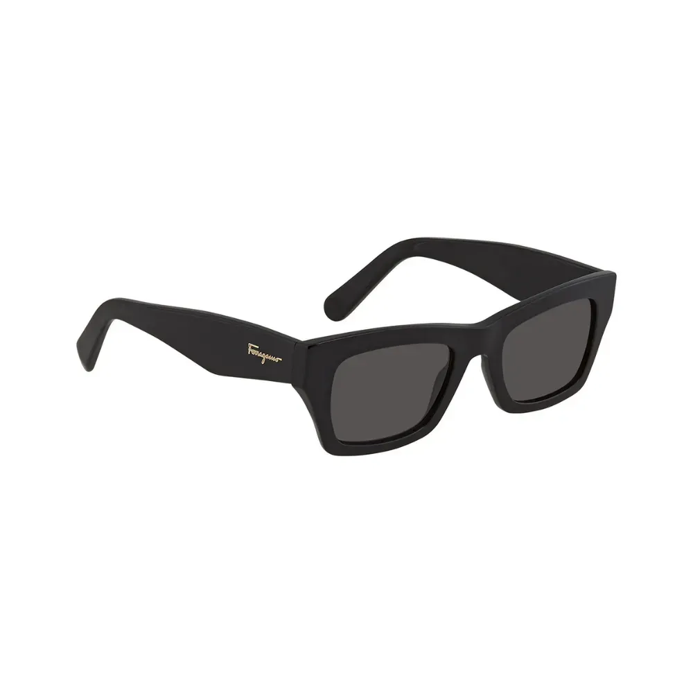 Óculos Ferragamo Salvatore Grey Rectangular Black - Droper