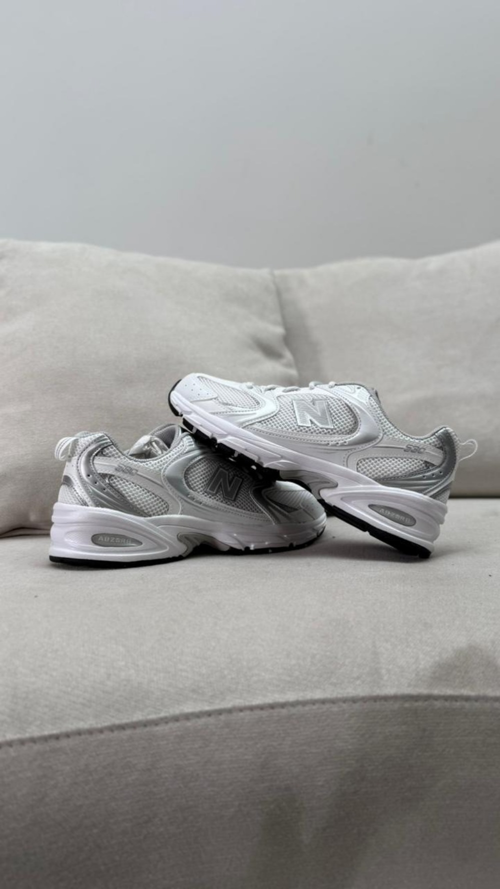 New Balance 530 White Pearl Grey — 38 / 39, Novo