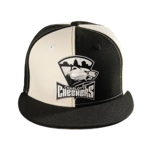 Boné New Era 59FIFTY Charlotte Checkers Pinwheel Fitted Black & White