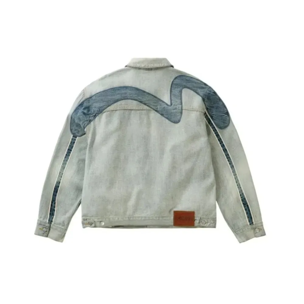 Palace x Evisu Type 2 Denim Jacket Reverse Indigo - Droper