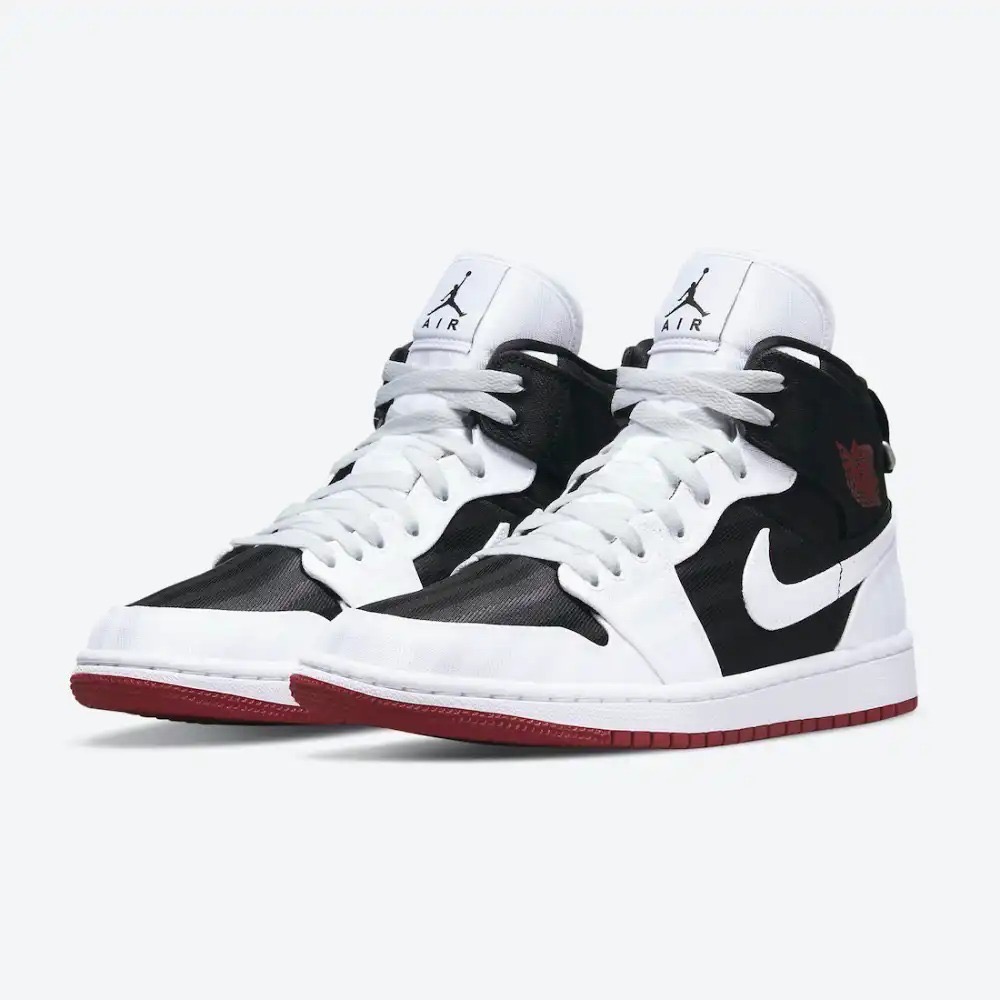 Air Jordan 1 Mid SE Utility White Black Gym Redd — 34 / 35 / 35.5 / 36 / 37 / 37.5 / 38 / 39, Novo
