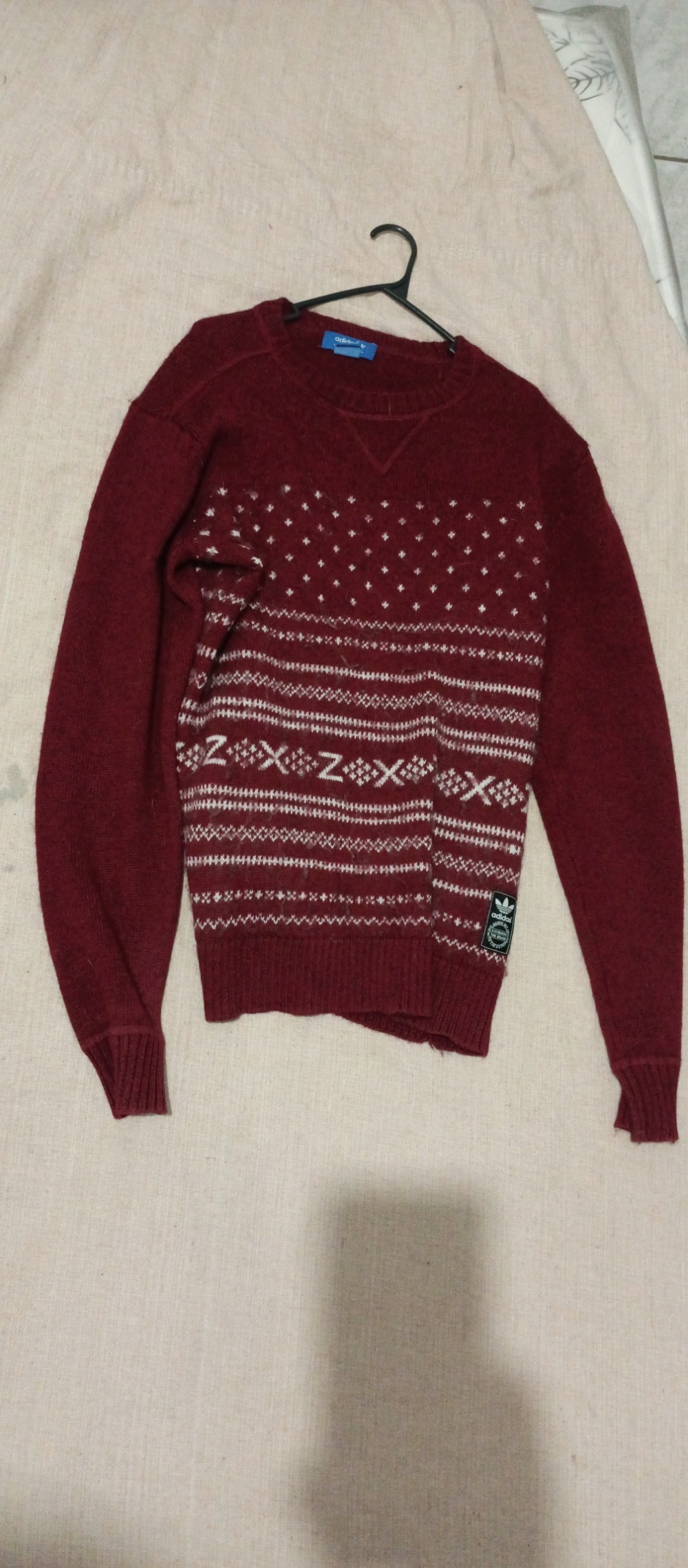 ADIDAS VINTAGE ZX Knit Crew Pullover(RARIDADE DE 2009)