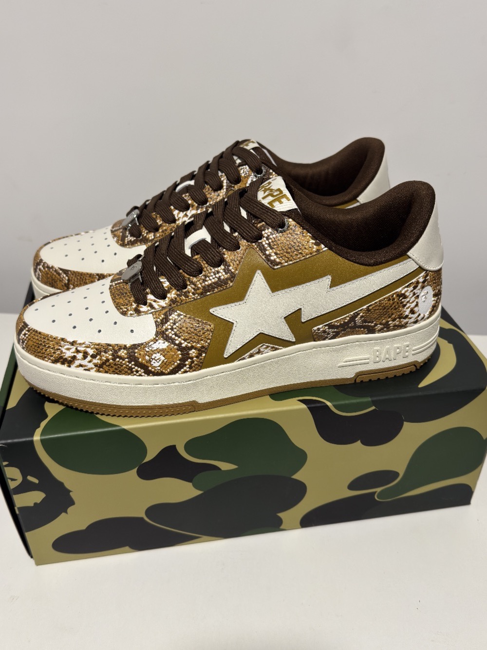 SSENSE x A Bathing Ape Bape Sta Tan Snakeskin