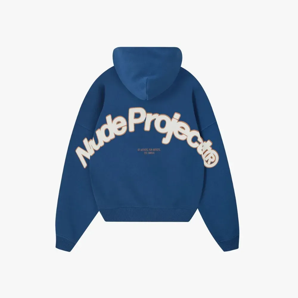 Moletom Nude Project Beast Zip-Up Petrol Blue - Droper