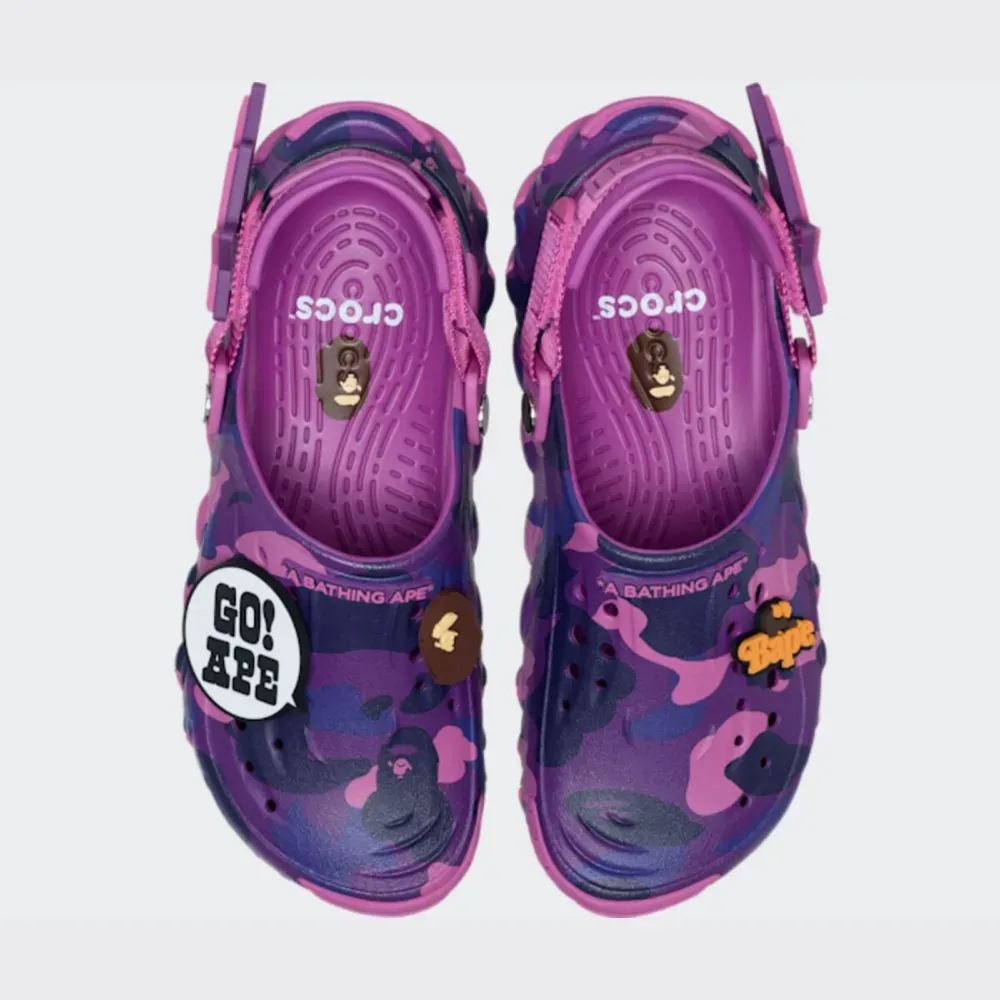 BAPE x Crocs Echo RO Clog Grapeberry - Droper