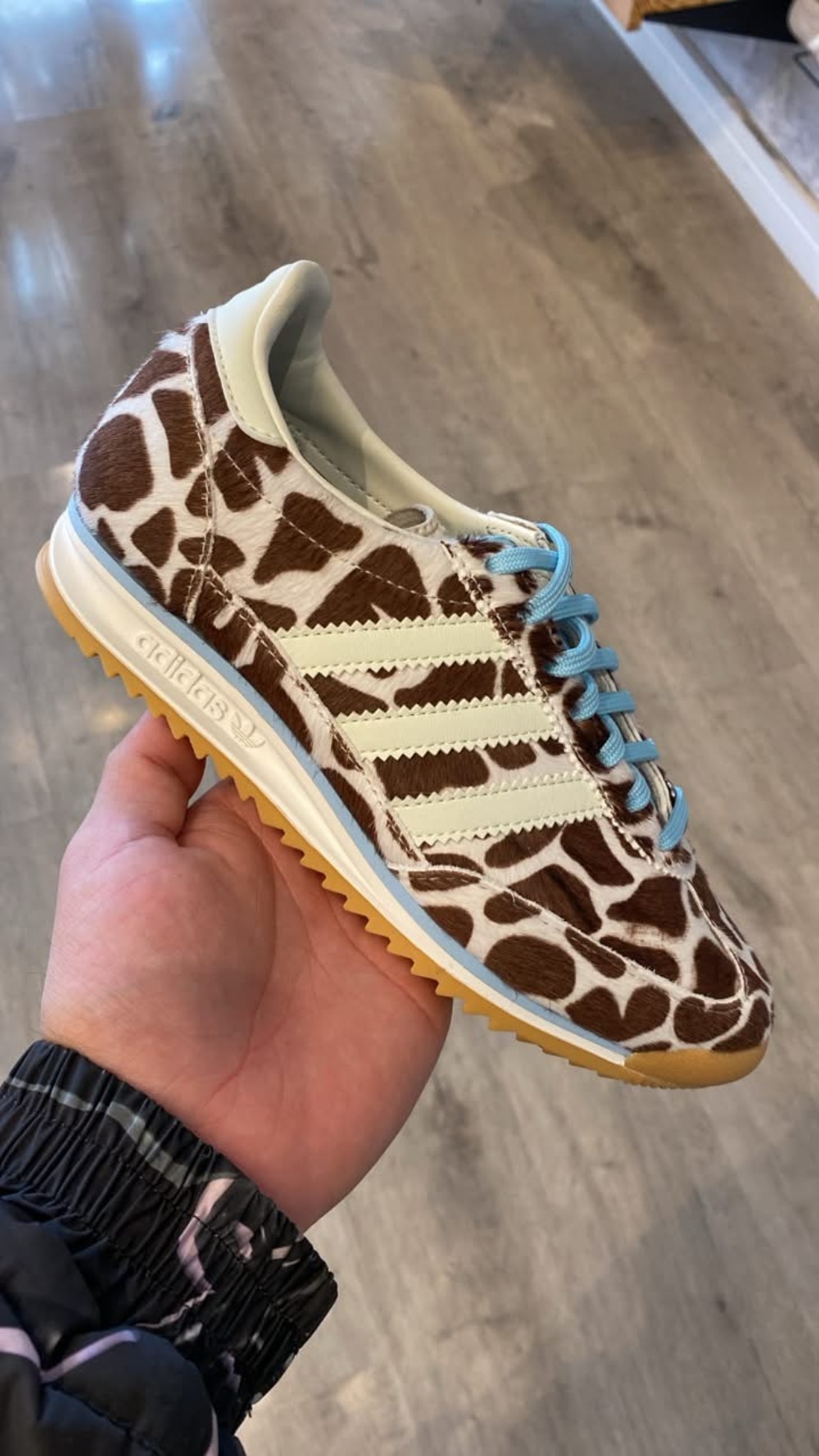 adidas SL 72 OG Giraffe Crystal Linen Ivory Off White Feminino — 34 / 35 / 36 / 37 / 38 / 39 / 33, Novo